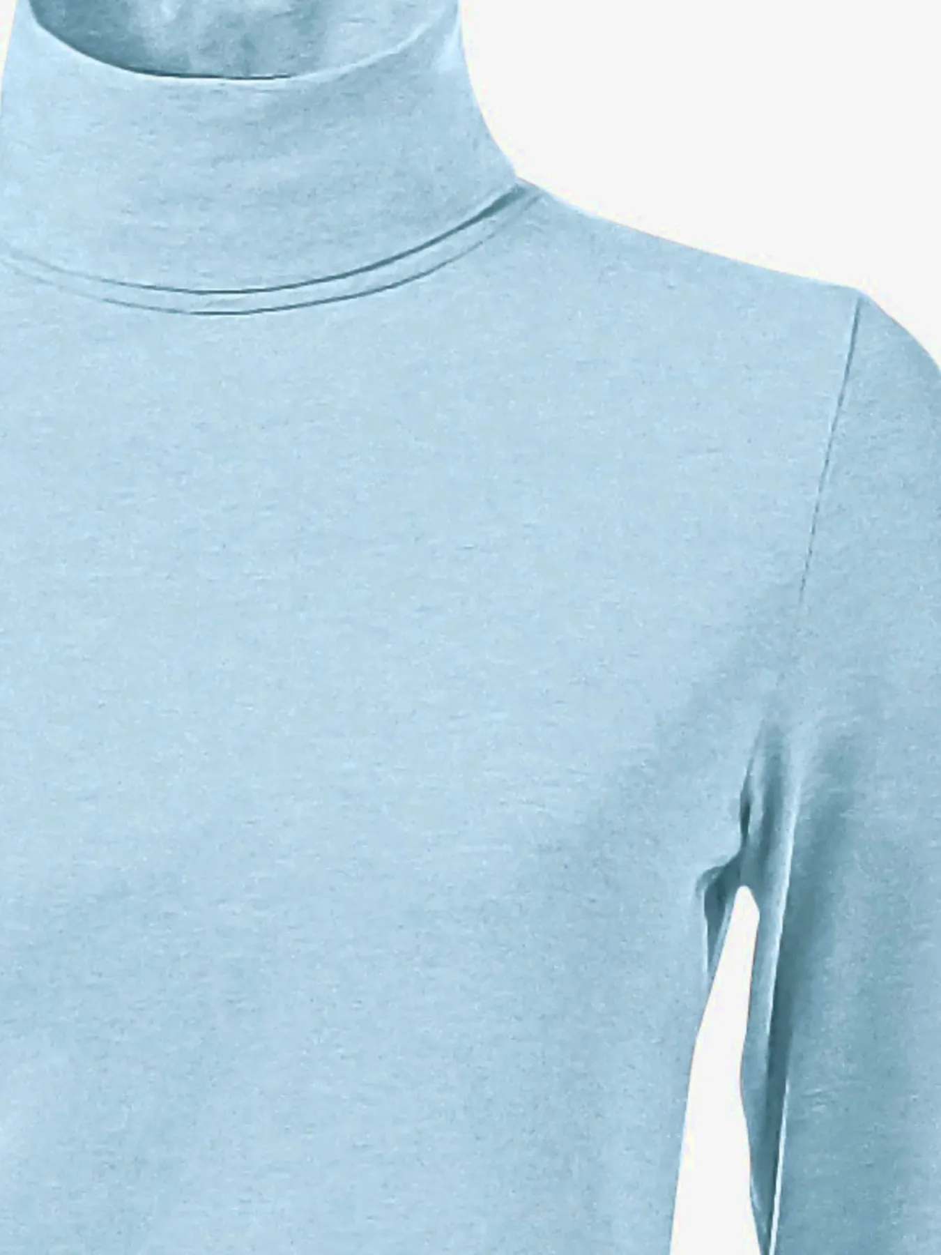 T-shirt à col roulé basique incontournable avec col roulé