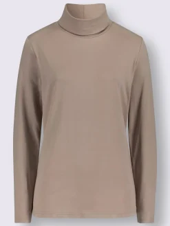 T-shirt à col roulé col roulé flatteur