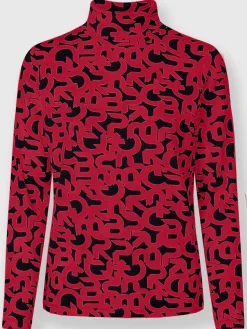 T-shirt à col roulé motif imprimé exclusif