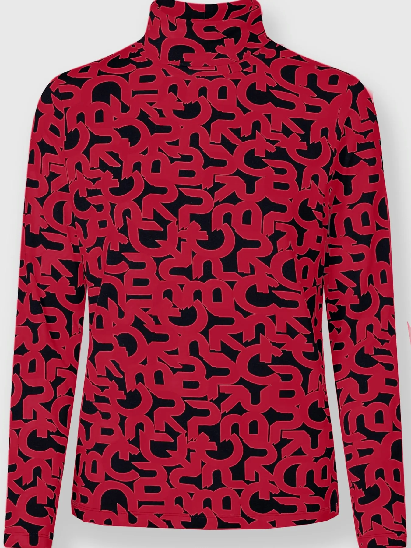 T-shirt à col roulé motif imprimé exclusif