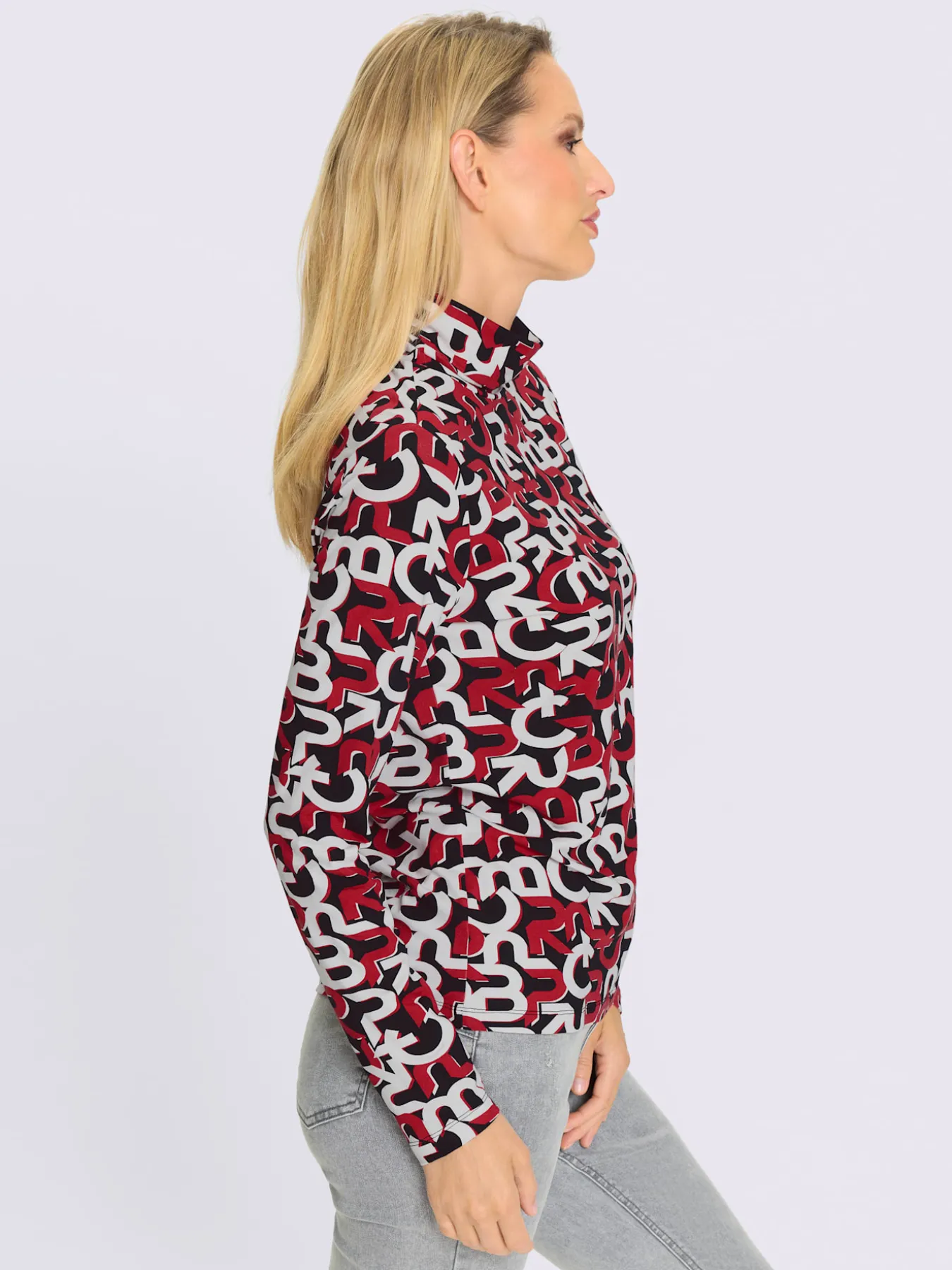 T-shirt à col roulé motif imprimé exclusif