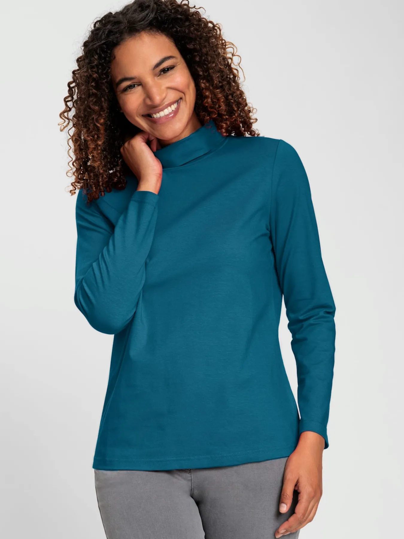 T-shirt à col roulé qualité coton