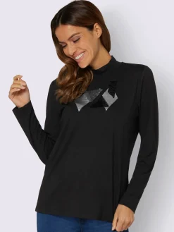 T-shirt à col roulé qualité viscose douce