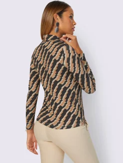T-shirt à col roulé qualité viscose douce
