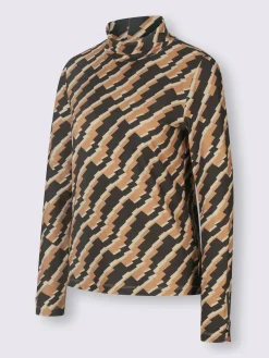 T-shirt à col roulé qualité viscose douce