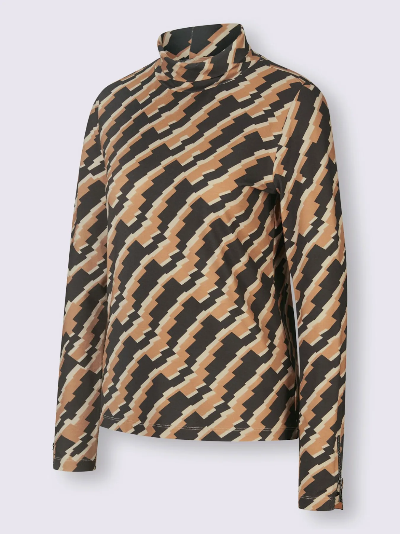 T-shirt à col roulé qualité viscose douce