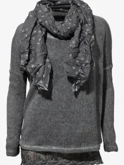 T-shirt 2 en 1 look 2 en 1, livré avec l'écharpe