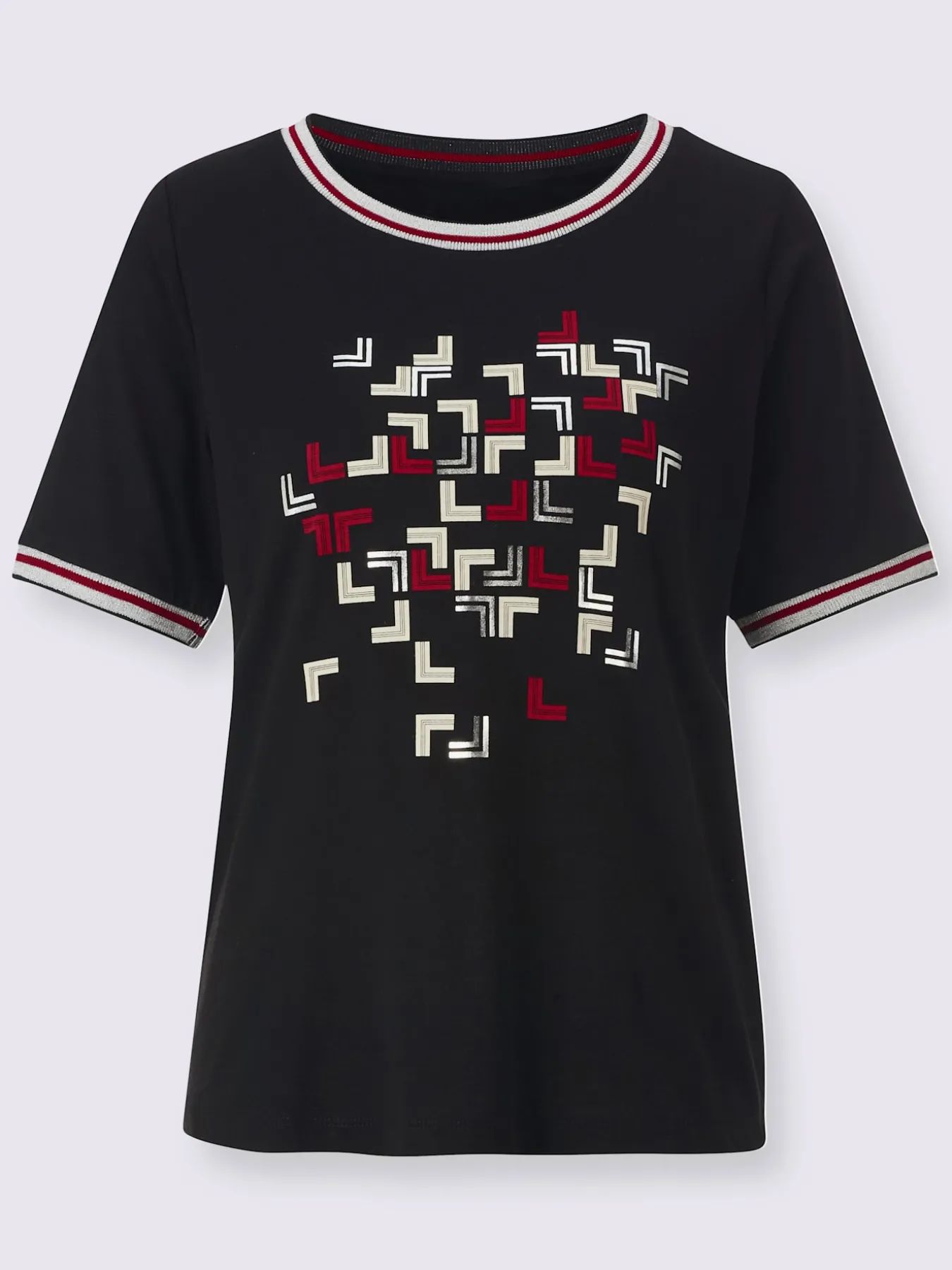 T-shirt à encolure ronde 50% coton et 50% modal