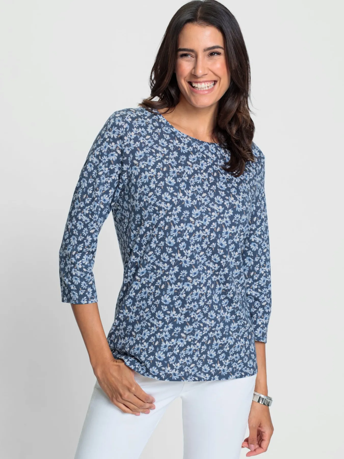 T-shirt à encolure ronde 50% coton
