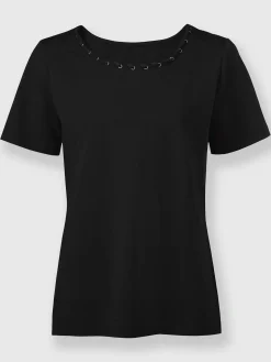 T-shirt à encolure ronde à encolure ronde