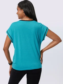 T-shirt à encolure ronde 50% modal