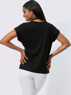 T-shirt à encolure ronde avec viscose (ecovero)