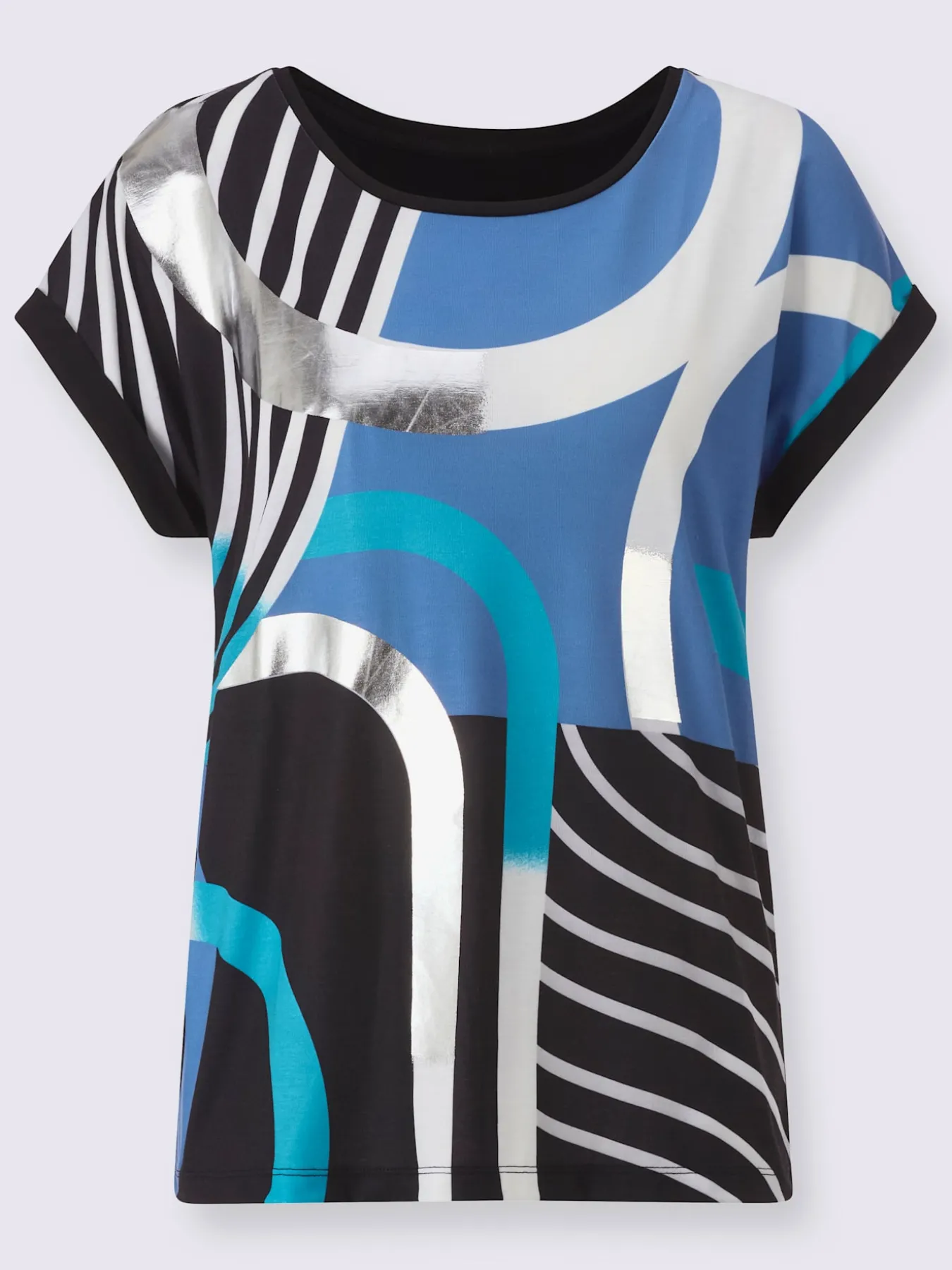 T-shirt à encolure ronde avec viscose (ecovero)