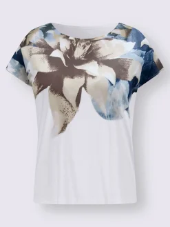 T-shirt à encolure ronde imprimé floral