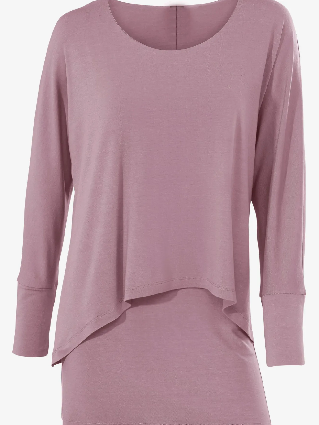 T-shirt à encolure ronde look décontracté tendance, manches chauve-souris