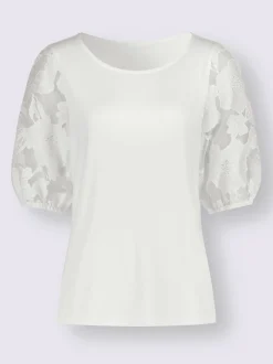 T-shirt à encolure ronde manches courtes avec superbe motif dévoré