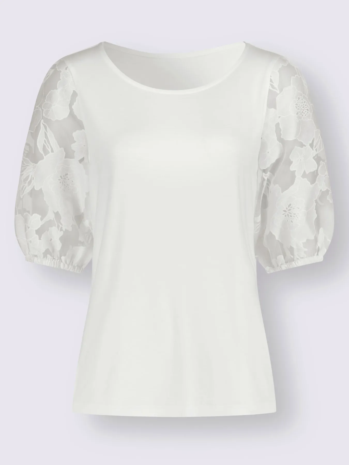 T-shirt à encolure ronde manches courtes avec superbe motif dévoré