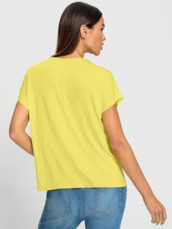 T-shirt à encolure ronde motif imprimé exclusif devant