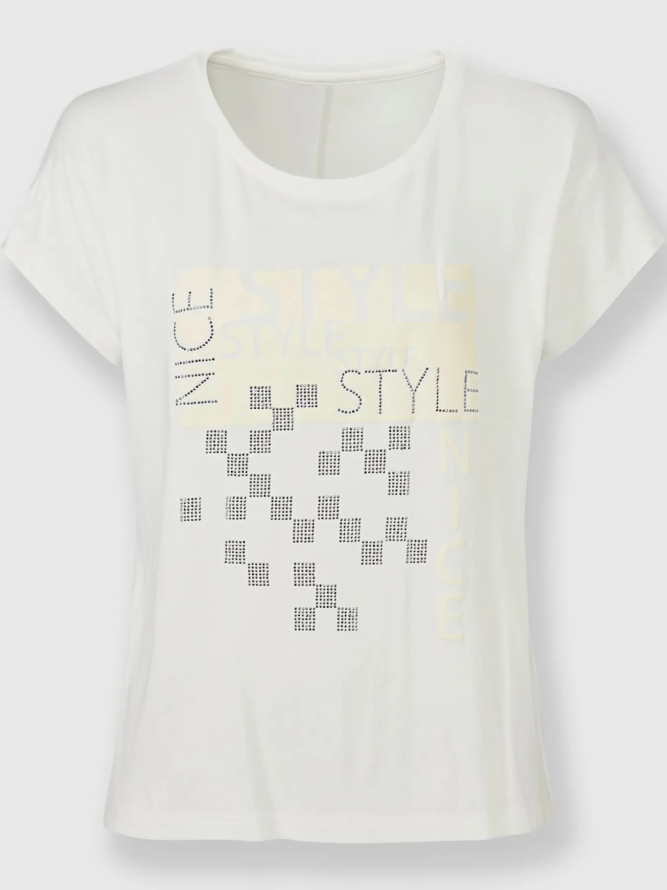 T-shirt à encolure ronde motif imprimé exclusif devant