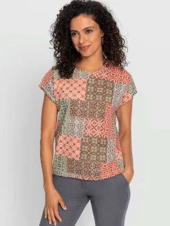 T-shirt à encolure ronde produit certifié ocs