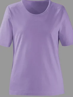 T-shirt à encolure ronde pur coton