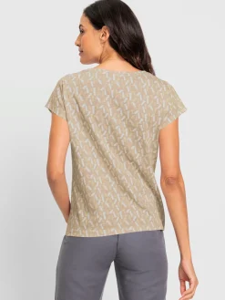 T-shirt à encolure ronde pur coton