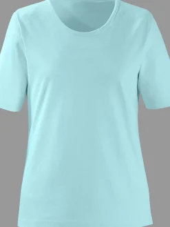 T-shirt à encolure ronde pur coton