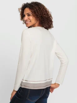 T-shirt à encolure ronde pur coton