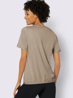 T-shirt à encolure ronde pur coton
