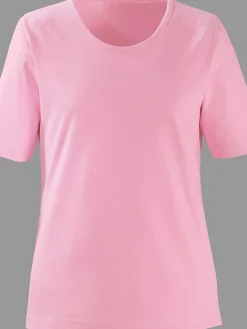 T-shirt à encolure ronde pur coton