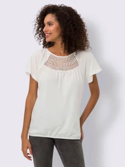 T-shirt à encolure ronde pur coton