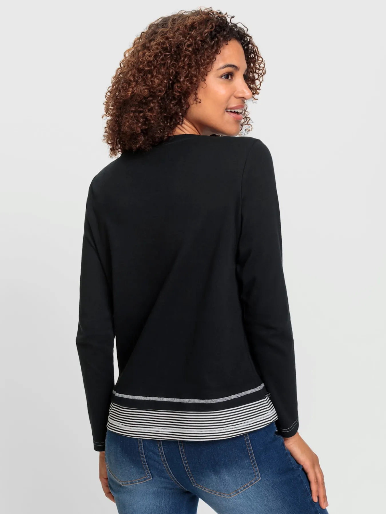 T-shirt à encolure ronde pur coton
