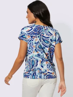 T-shirt à encolure ronde qualité lyocell