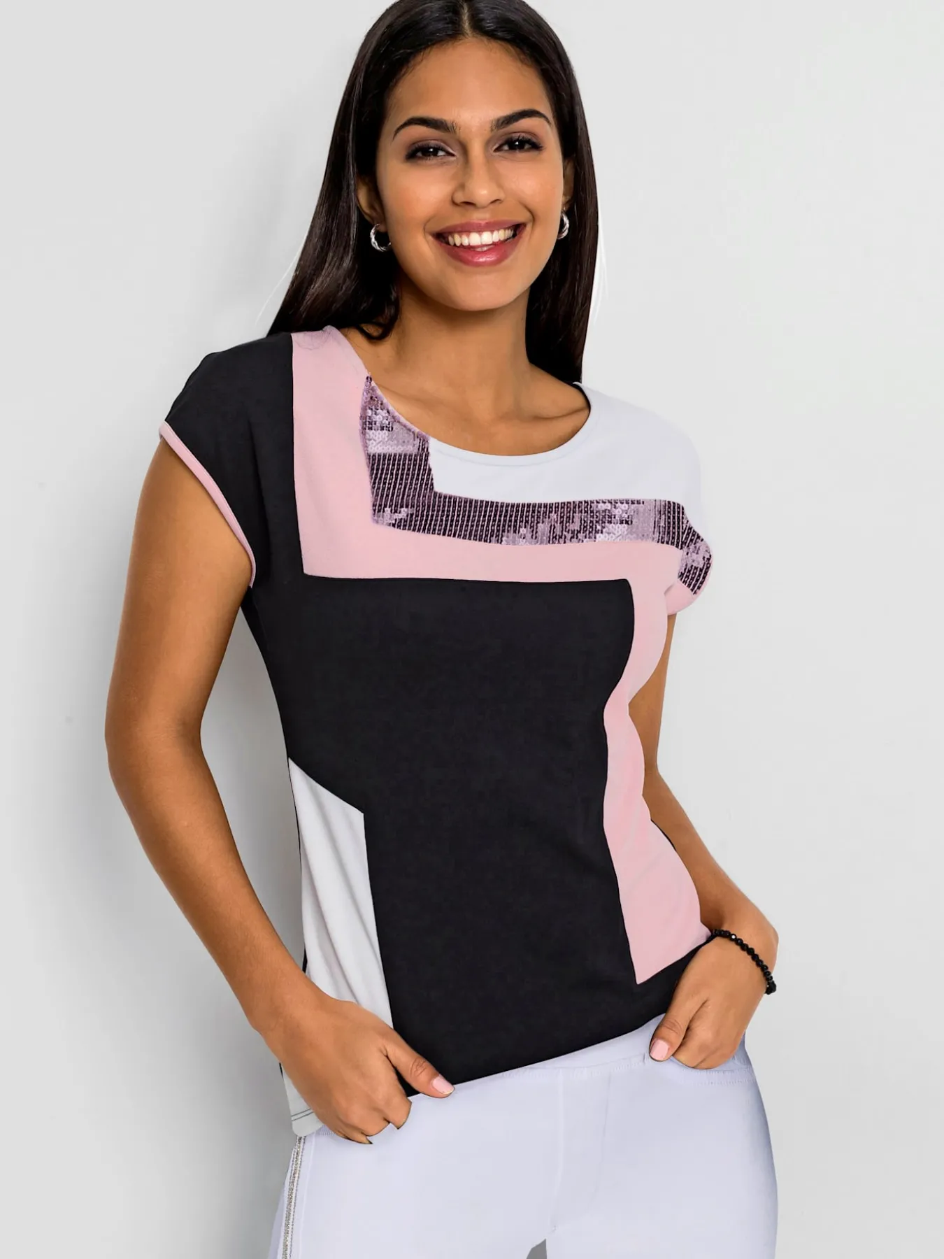 T-shirt à encolure ronde viscose