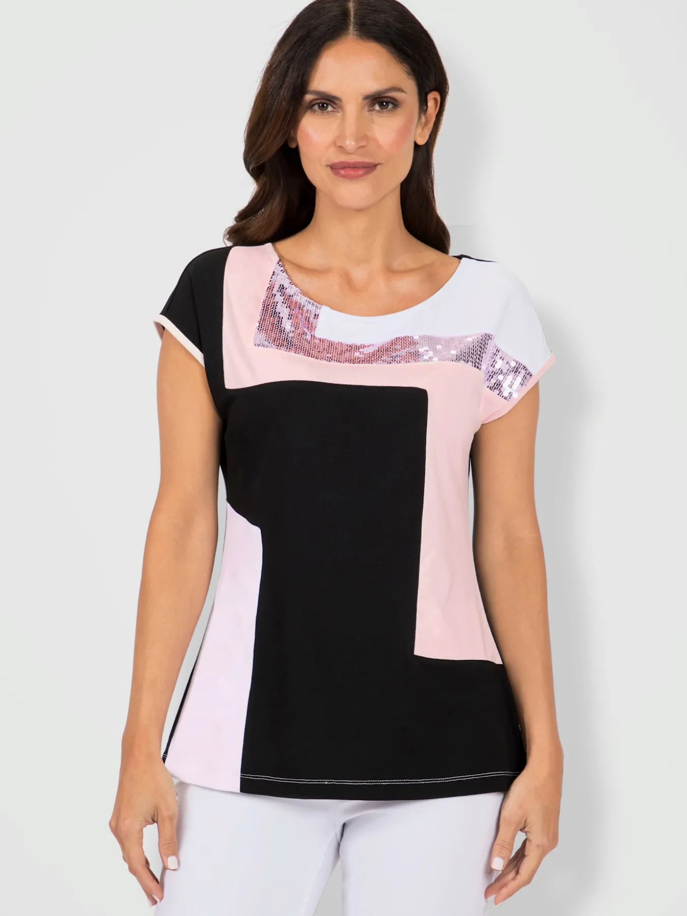 T-shirt à encolure ronde viscose