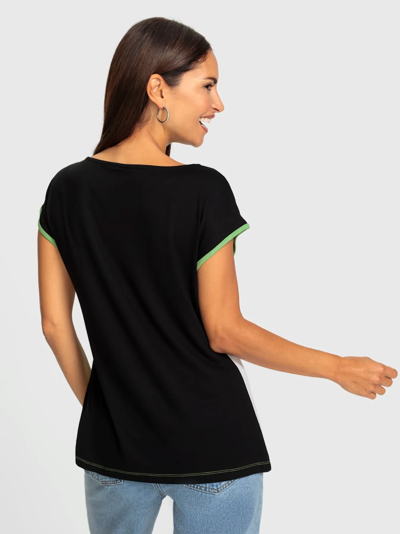 T-shirt à encolure ronde viscose