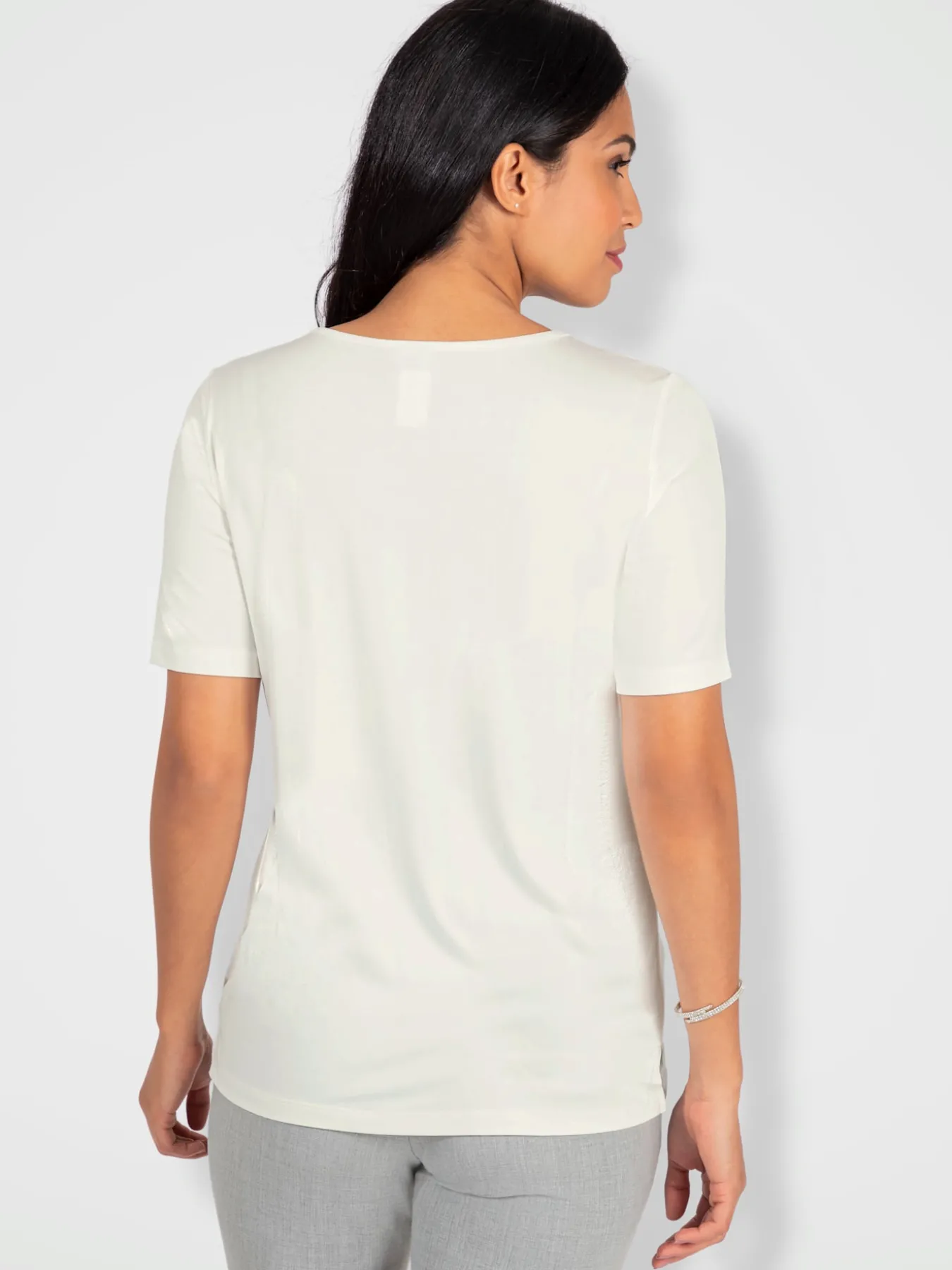 T-shirt à encolure ronde viscose