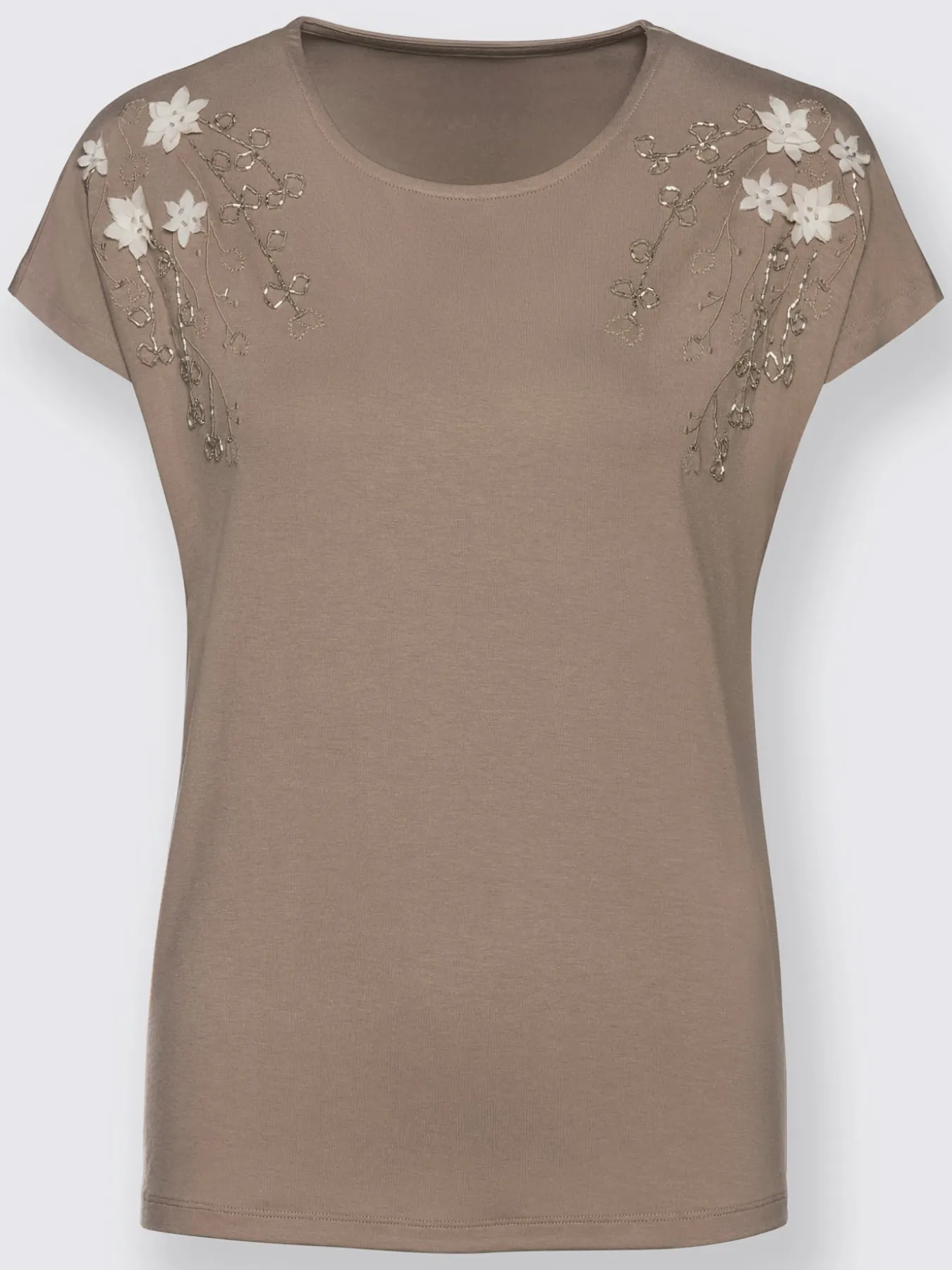 T-shirt à encolure ronde viscose