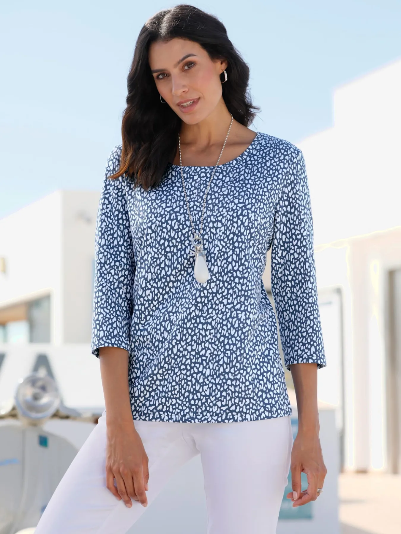 T-shirt à manches 3/4 50% coton