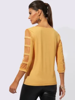T-shirt à manches 3/4 avec viscose (ecovero)