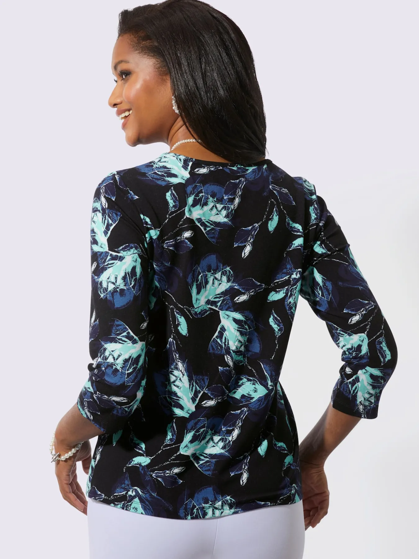 T-shirt à manches 3/4 dessus en matière durable