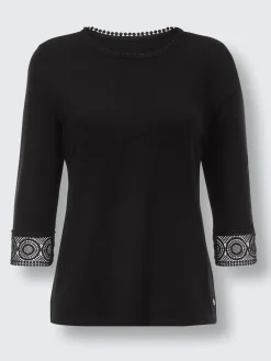 T-shirt à manches 3/4 doux comme la soie