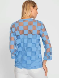T-shirt à manches 3/4 effet vaporeux chic