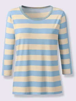 T-shirt à manches 3/4 fil fantaisie brillant