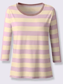 T-shirt à manches 3/4 fil fantaisie brillant