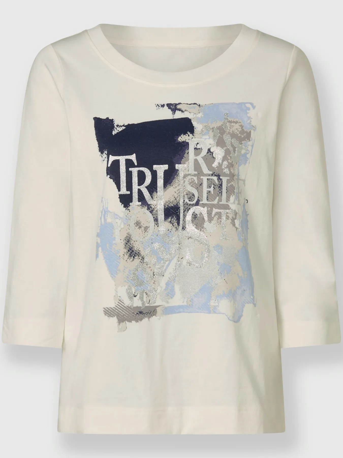 T-shirt à manches 3/4 joli imprimé devant