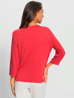 T-shirt à manches 3/4 jolis détails chaînes