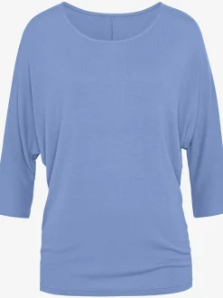 T-shirt à manches 3/4 manches chauve-souris pour un look décontracté