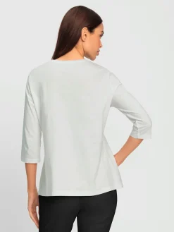 T-shirt à manches 3/4 paillettes brillantes
