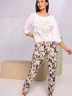 T-shirt à manches 3/4 pur coton